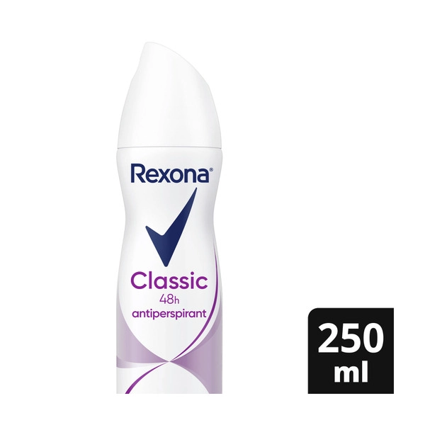 Rexona Women's Classic Antiperspirant Aerosol Deodorant 250mL