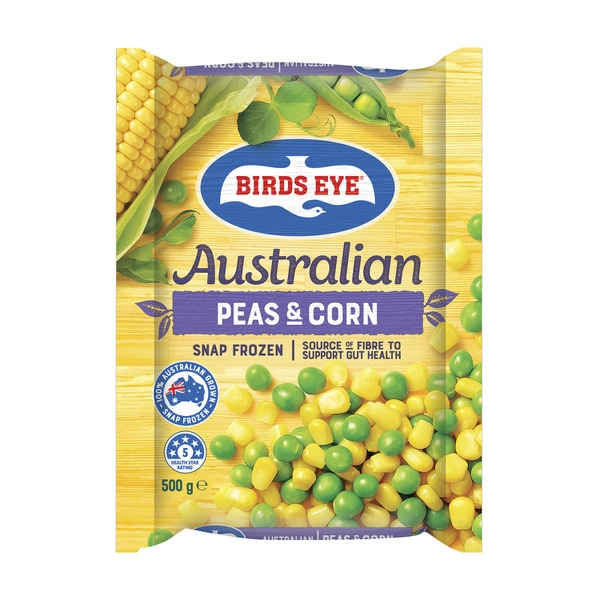 Birds Eye Snap Frozen Vegetable Peas Corn 500g