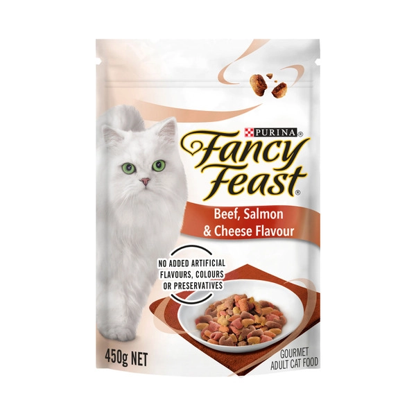 Fancy Feast Dry FANCY FEAST DRY CAT FOOD BEEF SALMON CHEESE 450 GRAM 