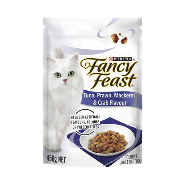 Fancy Feast Dry Cat Food Tuna Prawn Mackerel Crab 450g