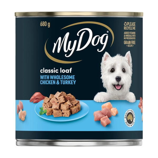 My Dog Adult Wet Dog Food Classic Loaf with Wholesome Chicken & Turkey 680g Can 680g