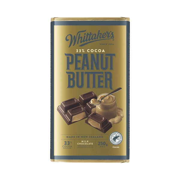 Whittaker's Block Chocolate Peanut Butter 250g