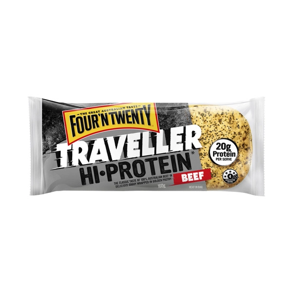 Four'N Twenty Traveller Hi Protein Beef Pie 160g