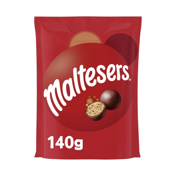 Mars MALTESERS MILK CHOCOLATE SNACK & SHARE BAG 140G 