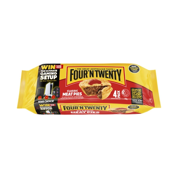 Four'N Twenty Frozen Meat Pies 4 Pack 700g