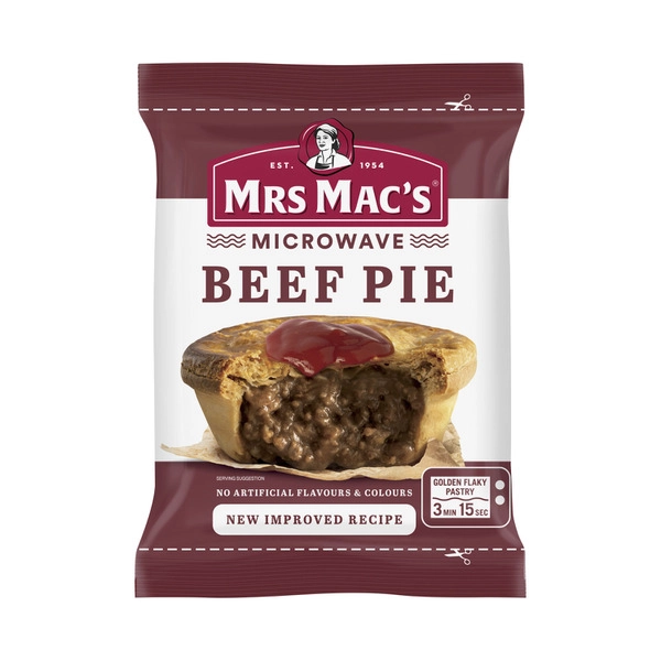 Mrs Mac's Microwaveable Beef Pie 175g