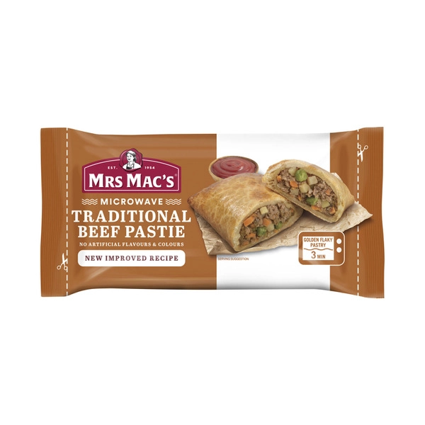 Mrs Mac's Microwaveable Beef Pastie 165g