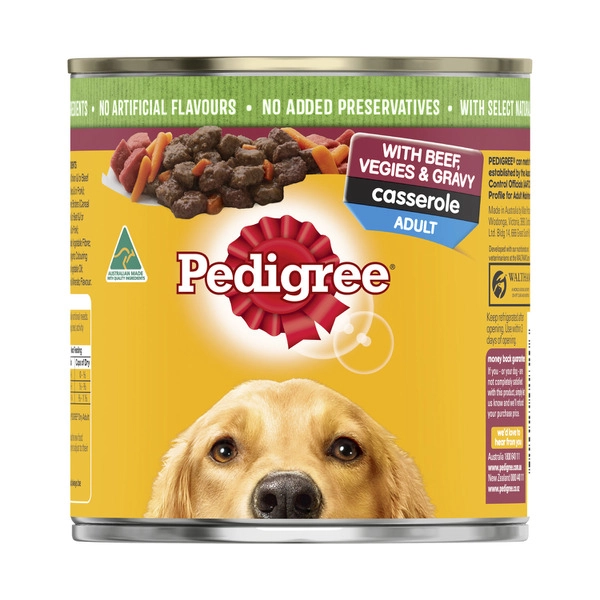 Pedigree Casserole With Beef & Gravy Adult Wet Dog Food Can 700g