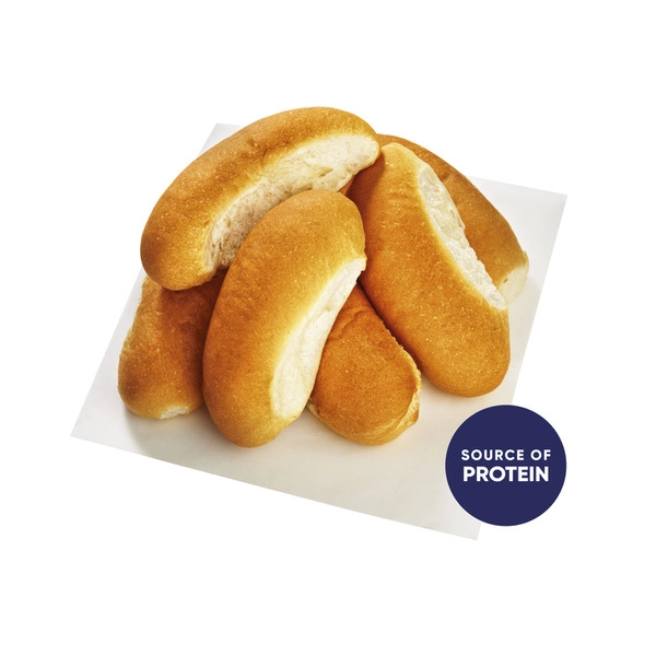 Coles Bakery Super Soft Hot Dog Rolls 6 pack