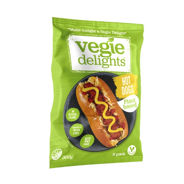 Vegie Delights Plant Based Hot Dogs 300g