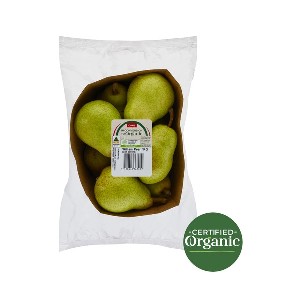 Coles Organic Pears 1kg