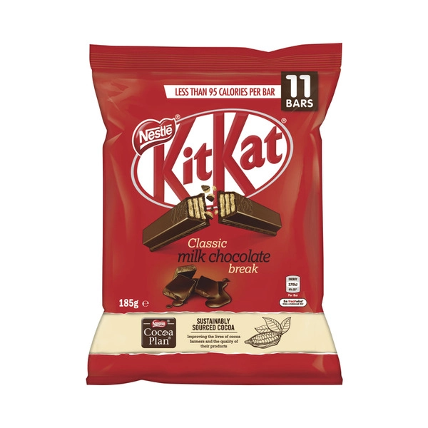 KitKat Milk Chocolate Share Pack 11 Pieces 185g