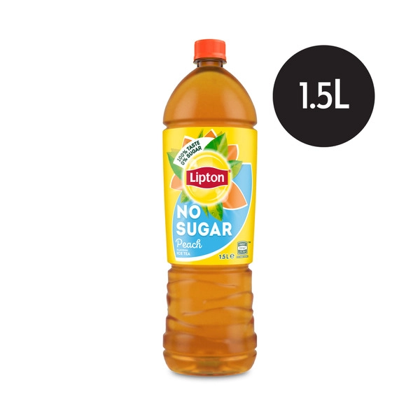 Lipton Ice Tea Drink LIPTON ICE TEA DRINK 1.5 LITRE:PEACH NO SUGAR:.:1.5 LITRE 