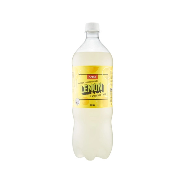 Coles Soft Drink Lemon 1.25L