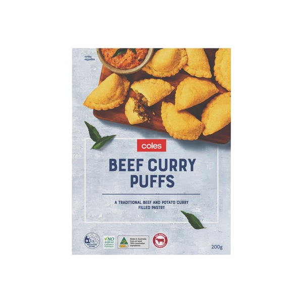 Coles Beef Curry Puff 200g