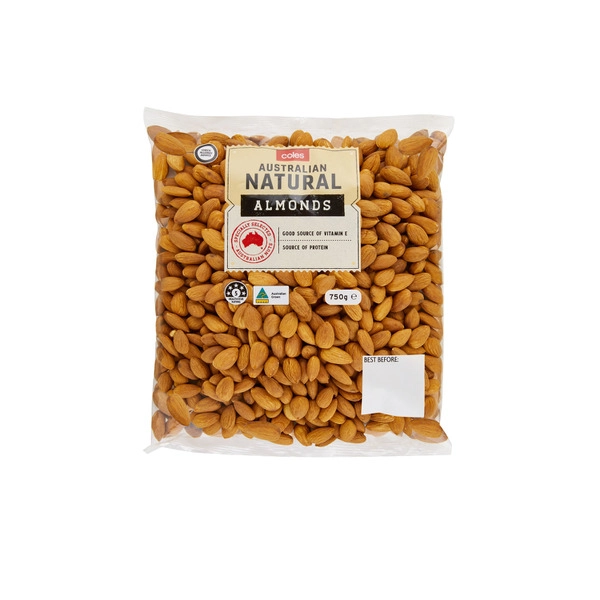 Coles Natural Almonds 750g