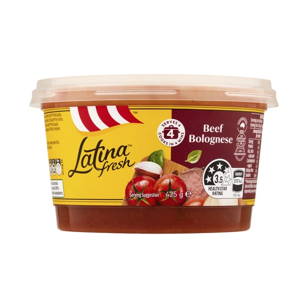 Latina Fresh Beef Bolognese Pasta Sauce 425g