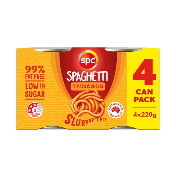 SPC Canned With Cheese 4 Pack 880g