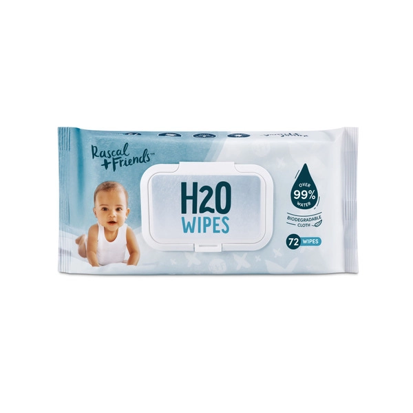 Rascal + Friends H2O Water Wipes 72 pack