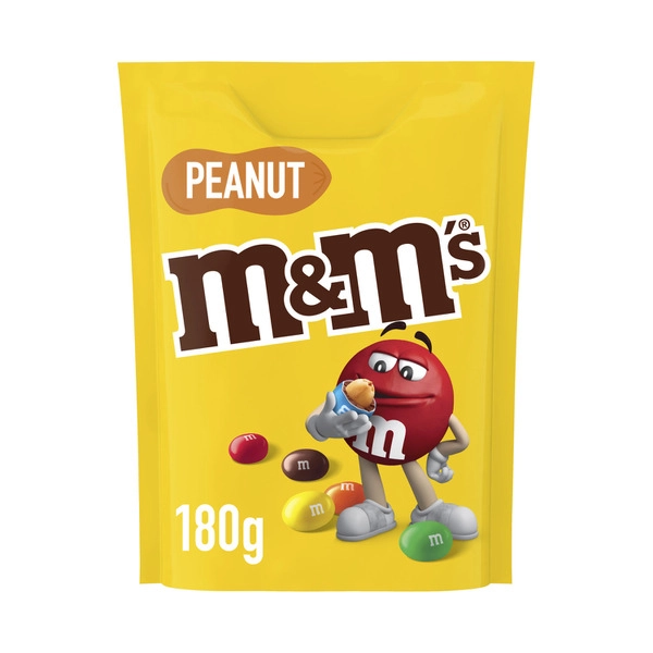 Mars M&m's M&M'S PEANUT MILK CHOCOLATE SNACK & SHARE BAG 180G 