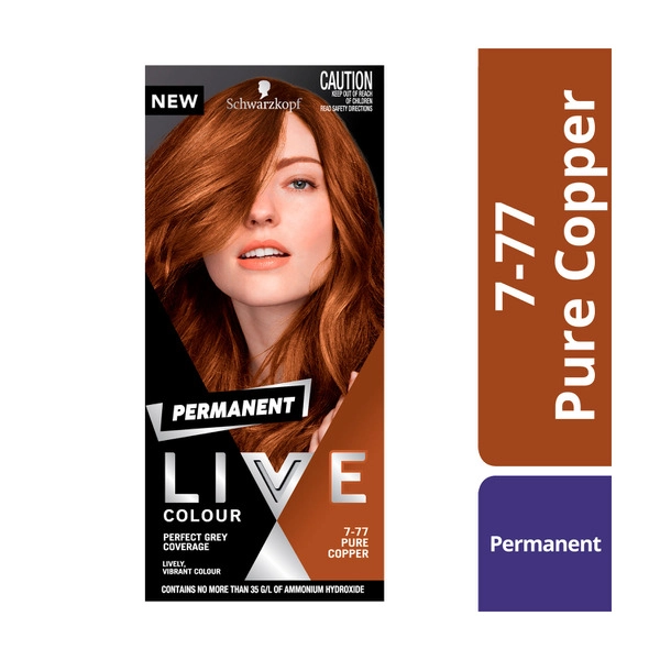 Schwarzkopf Live Colour Permanent 7.77 Pure Copper 1 pack