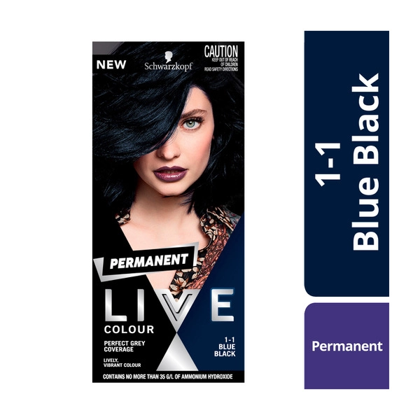 Schwarzkopf Live Colour Permanent 1.1 Blue Black 1 pack