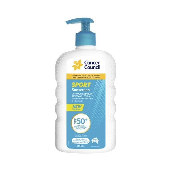 Cancer Council Sunscreen Sport SPF50+ 500mL