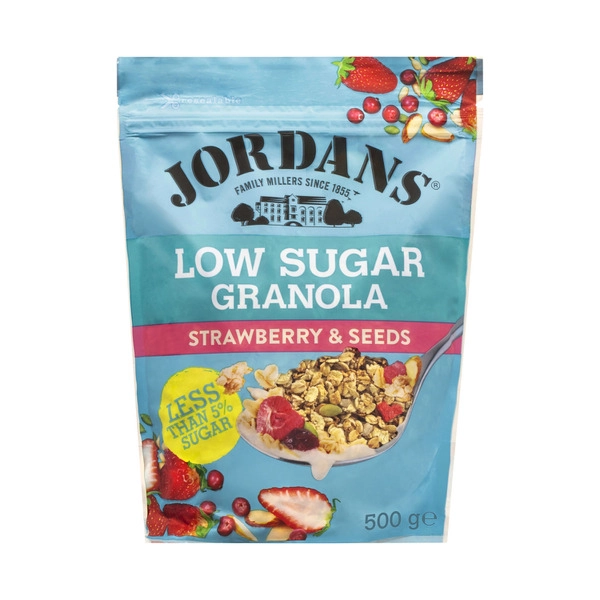 Jordans Granola Low Sugar Strawberry & Seeds 500g