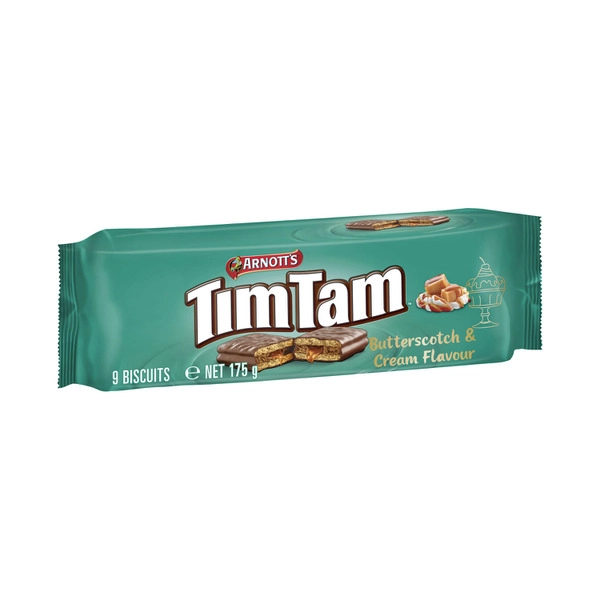 Arnott's Tim Tam Chocolate Biscuit Butterscotch & Cream 175g