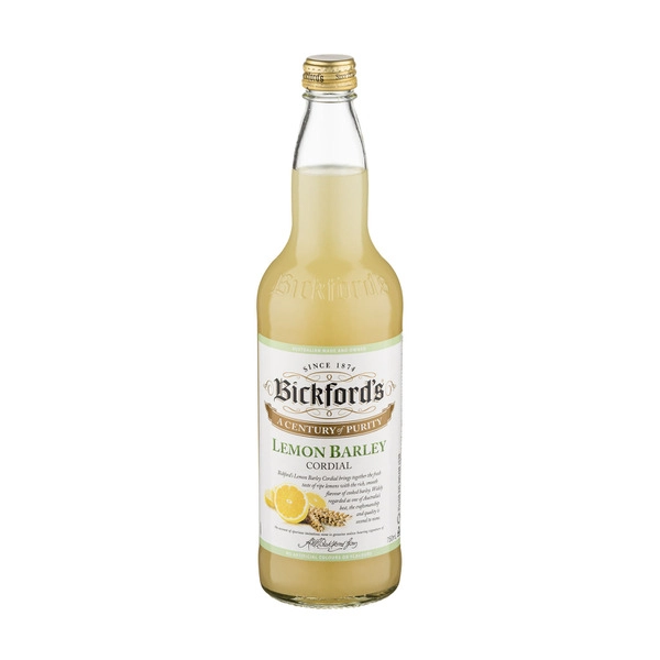 Bickford's Lemon Barley Cordial 750mL