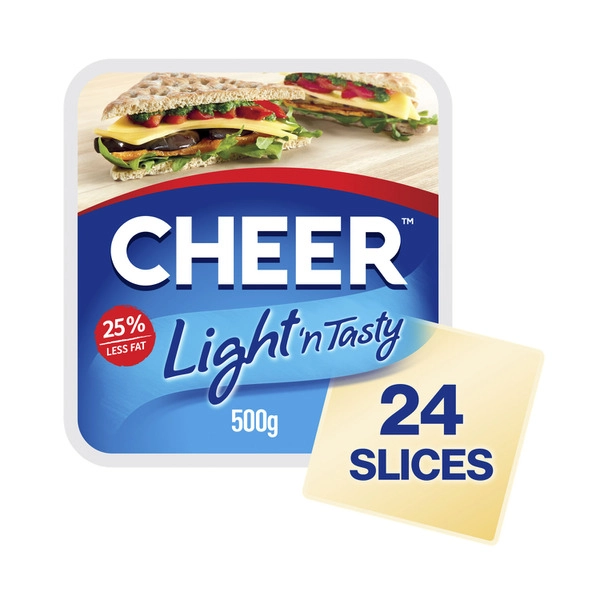 Cheer Dairy Tasty Light Cheese Slices 500g