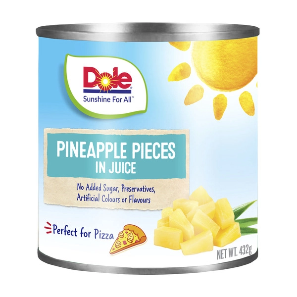 Dole Pineapple DOLE PINEAPPLE PIECES IN JUICE  432G 