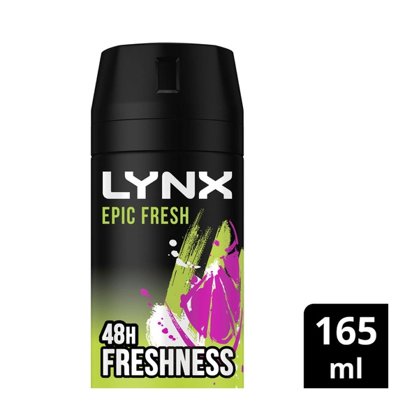 Lynx Deodorant Body Spray Epic Fresh 165mL