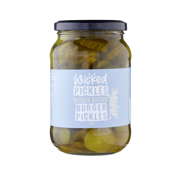 Wicked Burger Pickles 500g