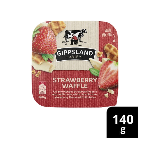 Gippsland Dairy Strawberry Waffle Mix-Ins 140g