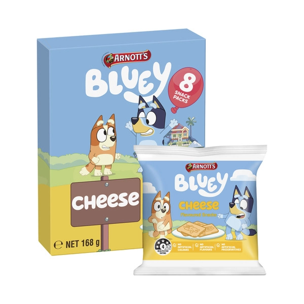 Arnott's Multipack Bluey Cheese Crackers 168g