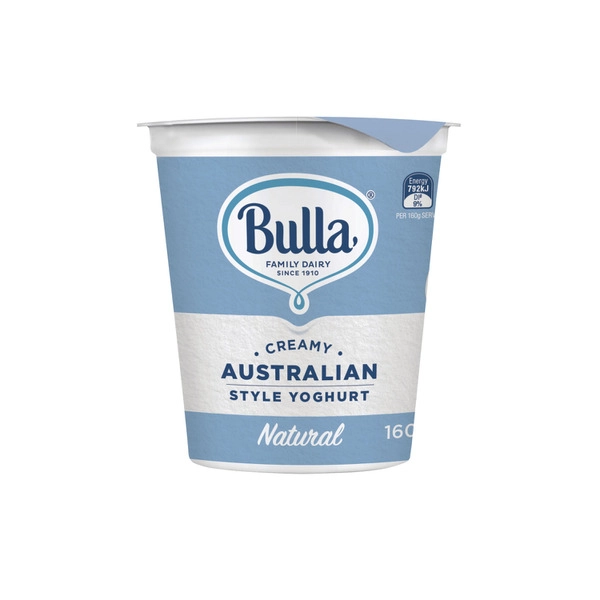 Bulla Cremy Australian Style Yoghurt Natural 160g