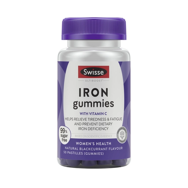 Swisse Ultiboost Iron Gummies For Women's Health 50 pack