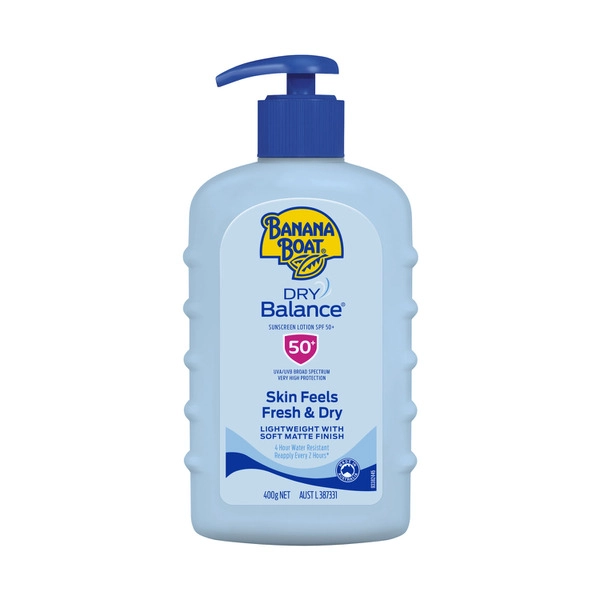 Banana Boat Dry Balance SPF50+ Sunscreen 400g