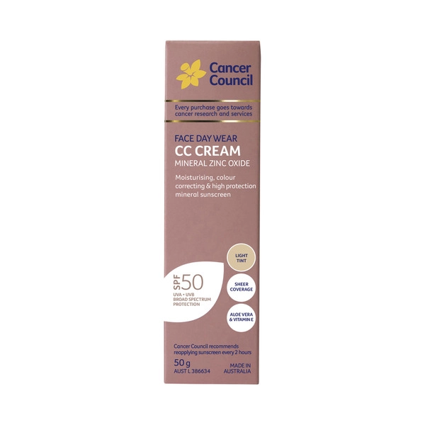 Cancer Council Mineral CC Cream Light SPF50 50g