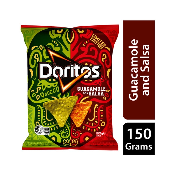 Doritos Corn Chips Guacamole & Salsa 150g