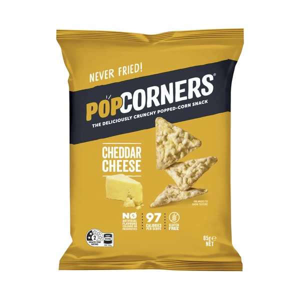 Popcorners Gluten Free Snacks Cheddar Cheese 85g