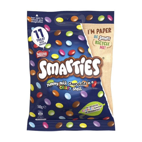 Nestle Smarties Chocolate 11 Piece Fun Pack 127g