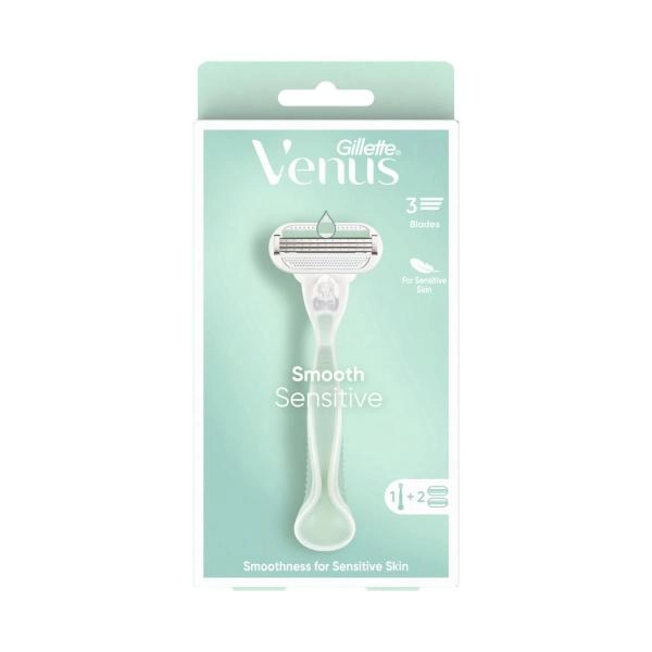 Gillette Venus Smooth Sensitive Razor Kit With 2 Blades 1 pack