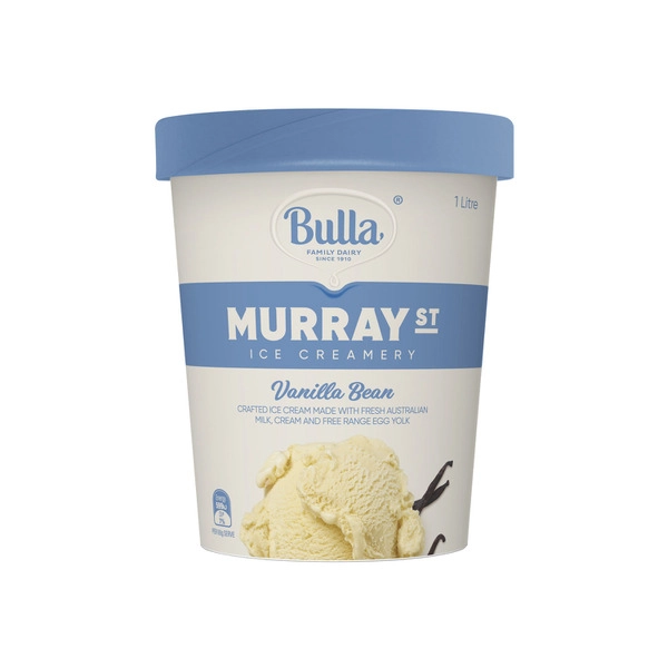 Bulla Murray Street Ice Cream Vanilla Bean 1L