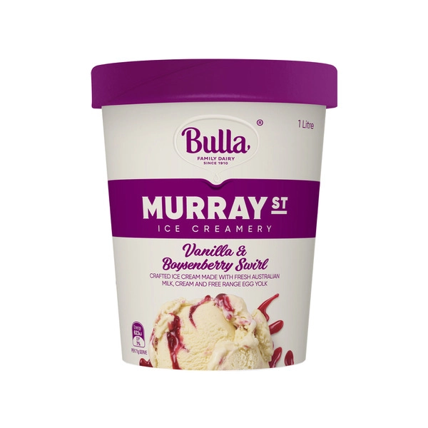 Bulla Murray Street Vanilla & Boysenberry Swirl 1L