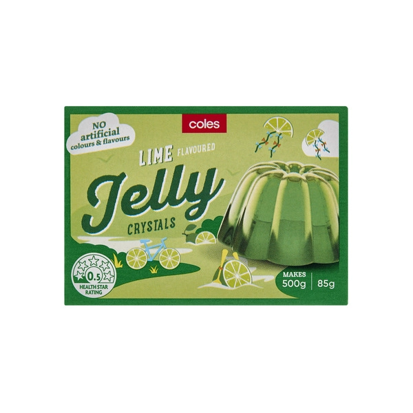 Coles Lime Flavoured Jelly Crystals 85g