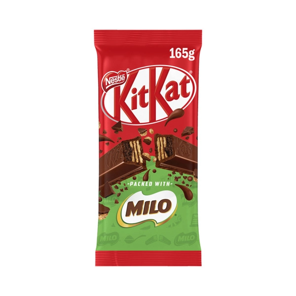 Nestle Block Chocolate KITKAT PACKED WITH MILO MILK CHOCOLATE BLOCK 165G 