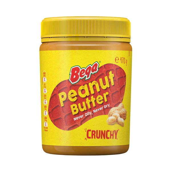 Bega BEGA SPREAD PEANUT BUTTER:CRUNCHY:.:470 GRAM 