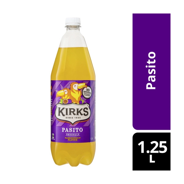 Kirks Pasito Passionfruit Soft Drink 1.25L